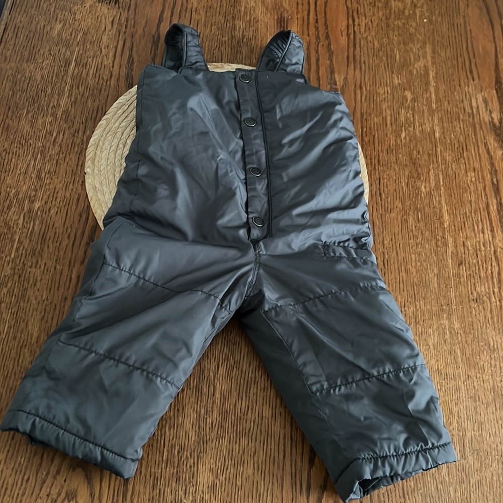 Gap Kids Winter Puffer overall Pants Size 12-18M